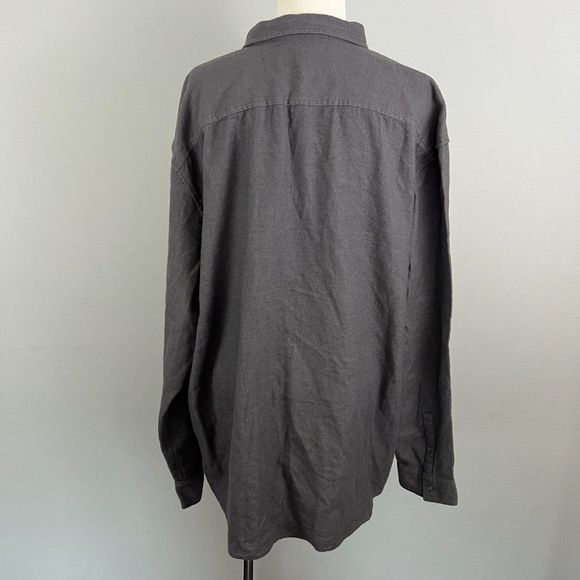 NWT BP Grey Flannel Button Down Shirt (XL) - Picture 5 of 8